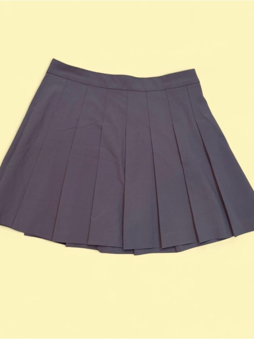Pleated Mini Skirt Purple/Grey - Classic A-Line